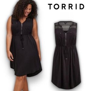 Torrid Black and White Geometric Dress